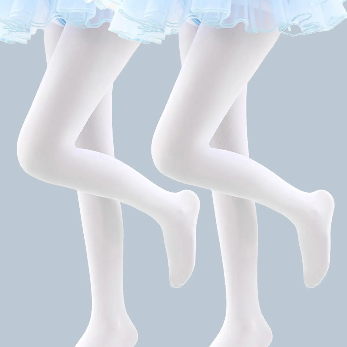 2 PCS Girls' Dance-specific Tights, Children's Dance Tights, Minimalist Solid Color, Suitable for Year-round Wear, High Elasticity, Stretchy Tights, High Stretch Tights