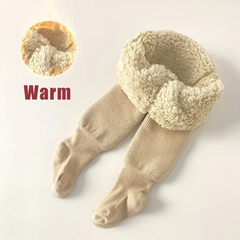 Cozy & Warm Girls' Fleece-Lined Tights - Thick, Stretchy Winter Pantyhose in Solid Colors - For Girls Aged 4-12 - Perfect for Cold Weather & Winter Activities - Great Gift for Holidays & Birthdays